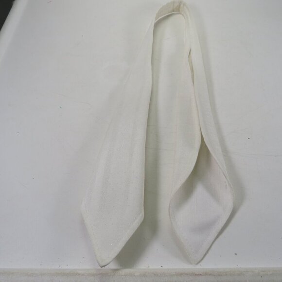 White tone on tone western tie Dance necktie - Picture 3 of 4